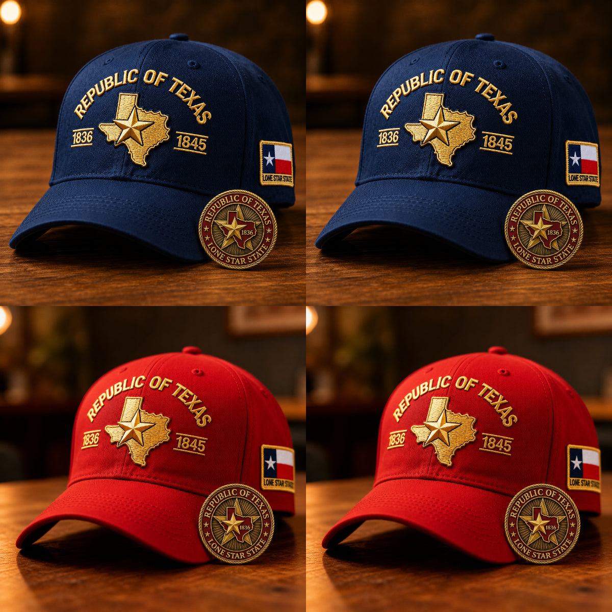 š„Republic of Texas Embroidered Cap š Free Honor Coin With Every Cap Purchase