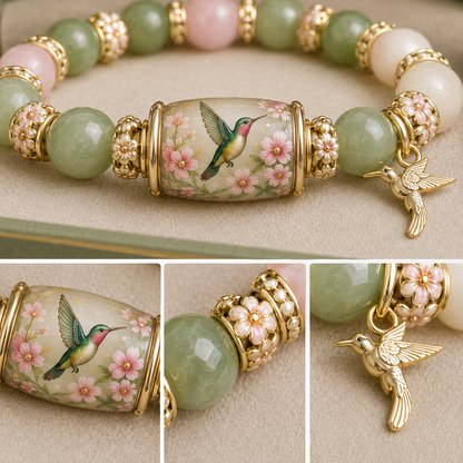 🌿 Love, Peace & Spring Blessings 💖 | 2026 Limited Edition Bracelet - Handcrafted from Agate & Jade