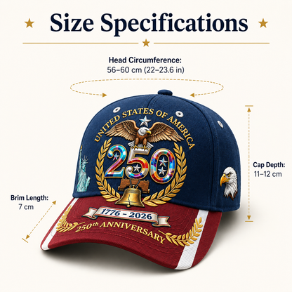 🔥 Proudly Celebrate 250 Years of America – Exclusive Limited Edition Cap | Save 49% Today