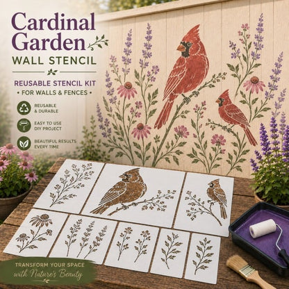 💥 LAST DAY 49% OFF – 🌿 Garden Wall StencilTM Collection | Make your walls look lively and not monotonous