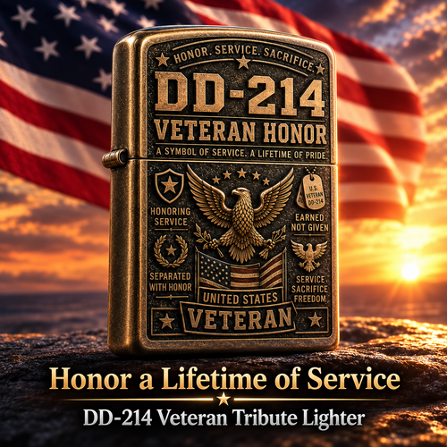 ⚡️ Last Day 49% OFF — DD-214 Veteran Tribute Lighter 🎁 Limited to 214 Pieces · Buy 2 & Get Free Shipping