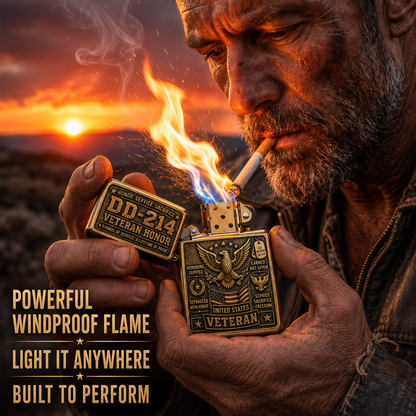 ⚡️ Last Day 49% OFF — DD-214 Veteran Tribute Lighter 🎁 Limited to 214 Pieces · Buy 2 & Get Free Shipping