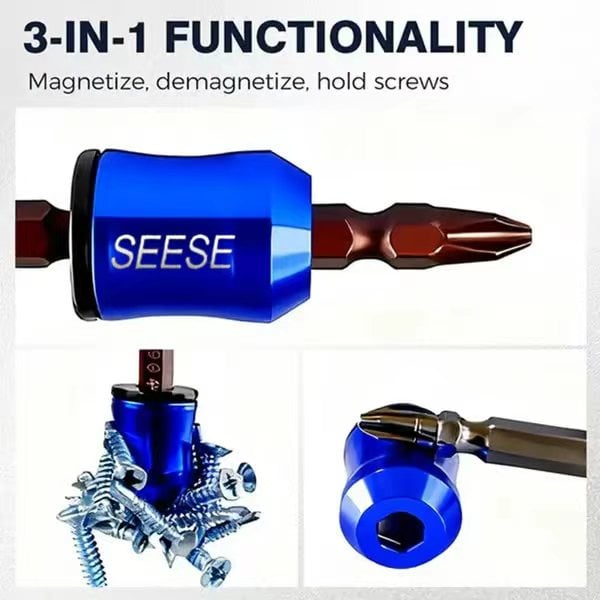 🔧SEESE Strong Magnetic Screw Ring - Never Drop Another Screw Again✨