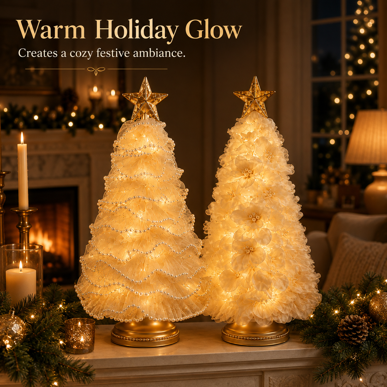 DIY Lighted Christmas Tree Craft Kit with 6-Hour Timer