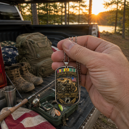Last Day Promo: 48% OFF 🎖️Vietnam Veteran All Gave Some Some Gave All Tribute Dog Tag Necklace