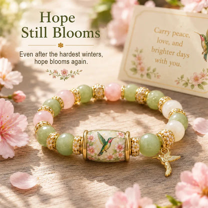 🌿 Love, Peace & Spring Blessings 💖 | 2026 Limited Edition Bracelet - Handcrafted from Agate & Jade
