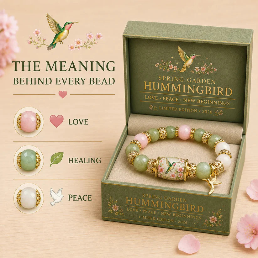 🌿 Love, Peace & Spring Blessings 💖 | 2026 Limited Edition Bracelet - Handcrafted from Agate & Jade