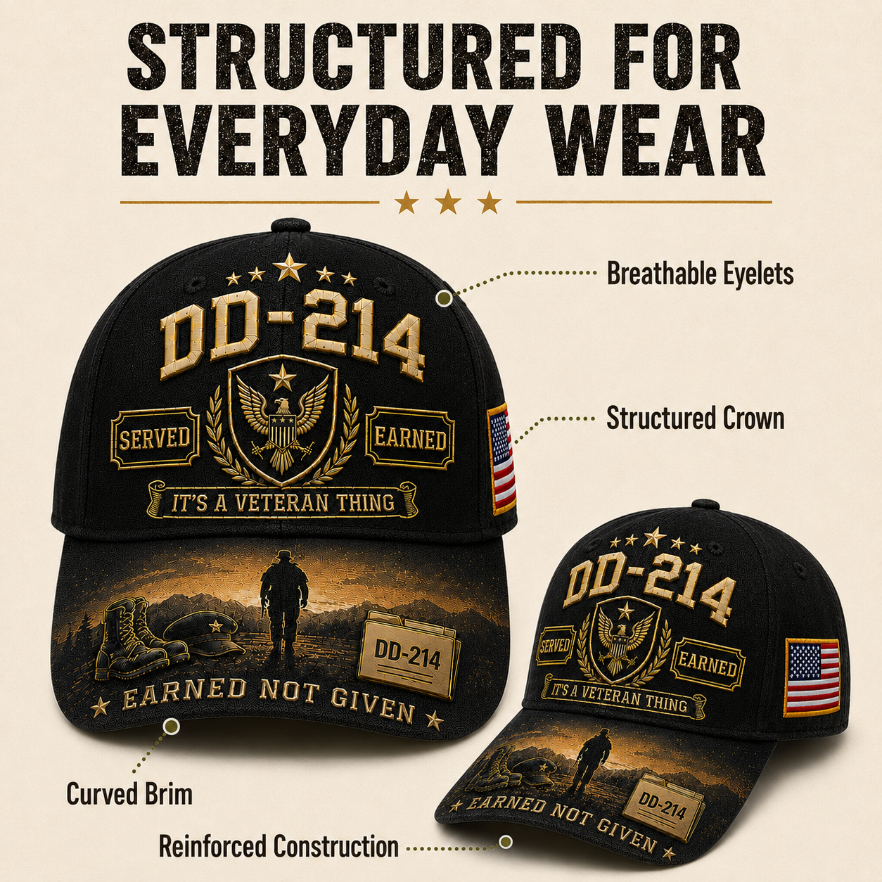 🏆Last Day Promo: 49% OFF! 🎖️DD-214 Served Earned Commemorative Cap