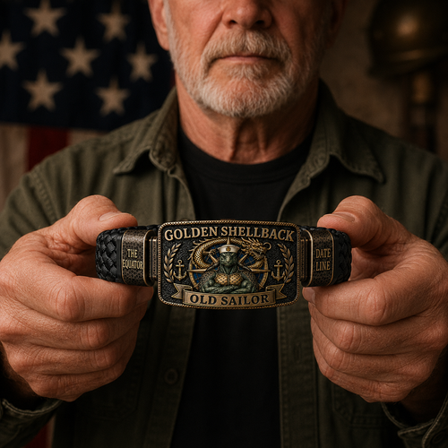 ⚓Last Day Promo: 49% OFF - 🐢Golden Shellback Old Sailor Honor Bracelet