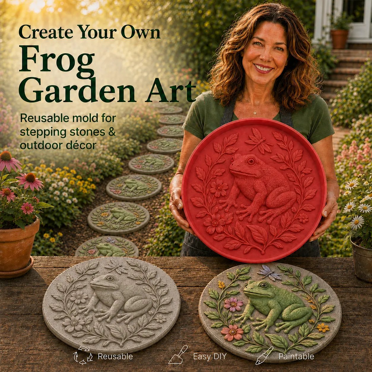 💥 LAST DAY 48% OFF - Reusable Animal-Themed Garden Art Mold – Bring Nature to Life in Your Garden (📦Buy 2 Free Shipping)