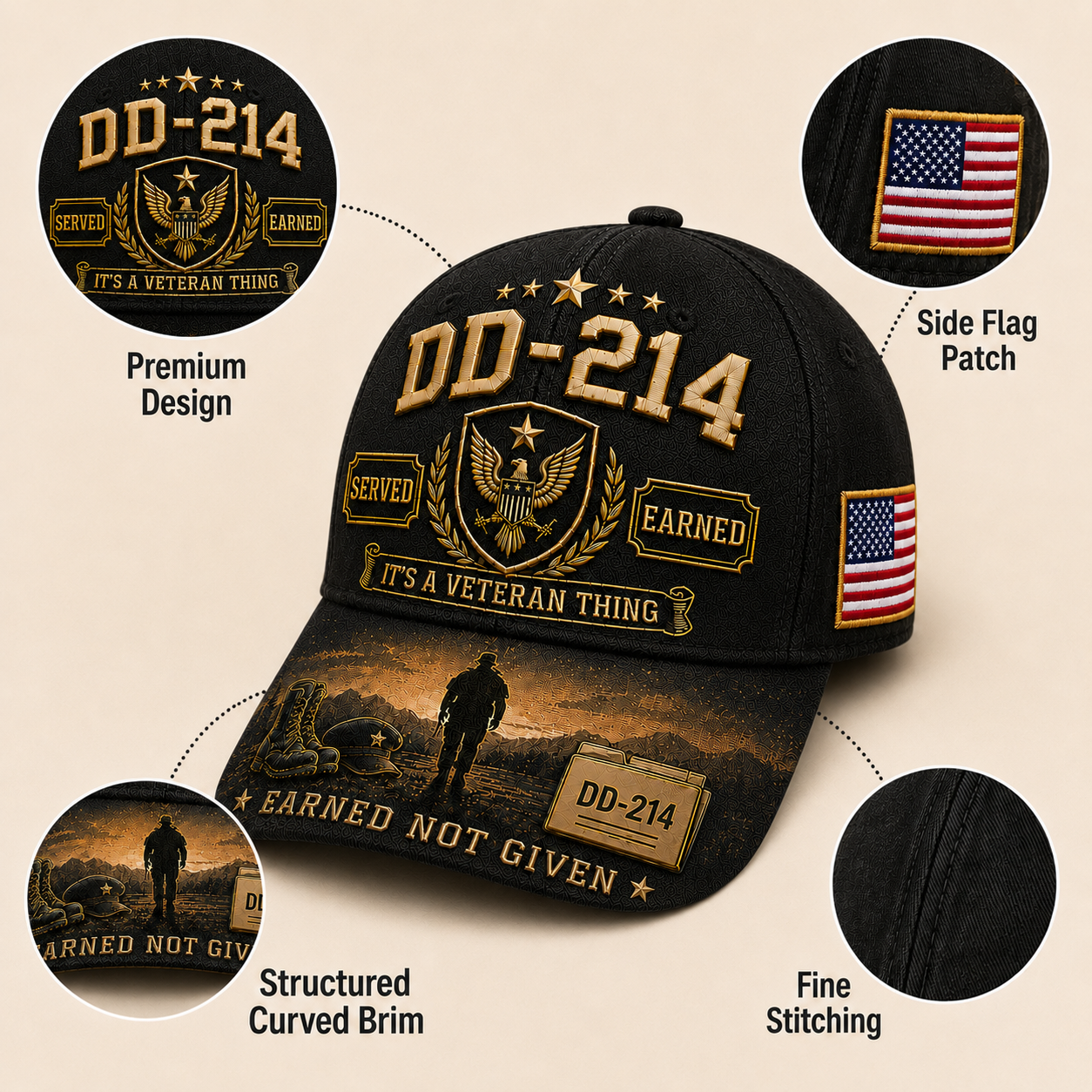 🏆Last Day Promo: 49% OFF! 🎖️DD-214 Served Earned Commemorative Cap