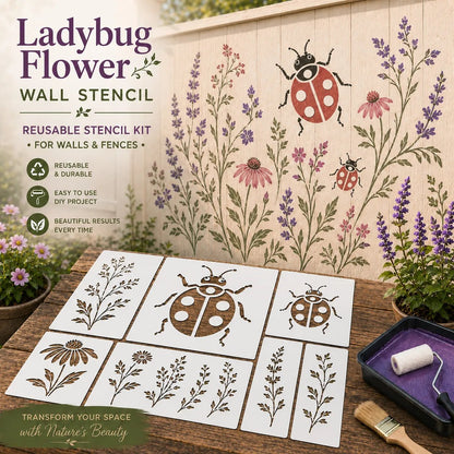 💥 LAST DAY 49% OFF – 🌿 Garden Wall StencilTM Collection | Make your walls look lively and not monotonous